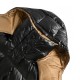 Moncler Parnaiba Quilted Hooded Long Dunjakker Svart Brun Størrelse 0-3 